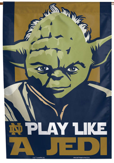 Notre Dame Star Wars Jedi Vertical Banner 6140