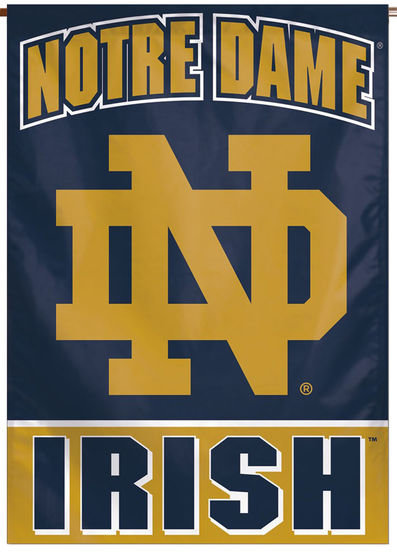 Notre Dame Irish Vertical Banner 6138