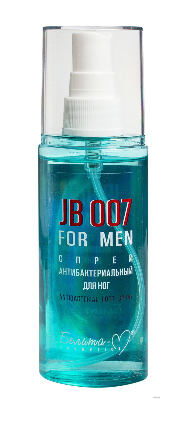 JB 007 for men | Спрей антибактериальный для ног, 75 мл | Belita-M JB 007 for men | Спрей антибактериальный для ног, 75 мл | Belita-M
