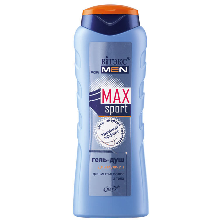 Витэкс | VITEX FOR MEN sport MAX | ГЕЛЬ-ДУШ для мытья волос и тела, 400 мл Витэкс | VITEX FOR MEN sport MAX | ГЕЛЬ-ДУШ для мытья волос и тела, 400 мл