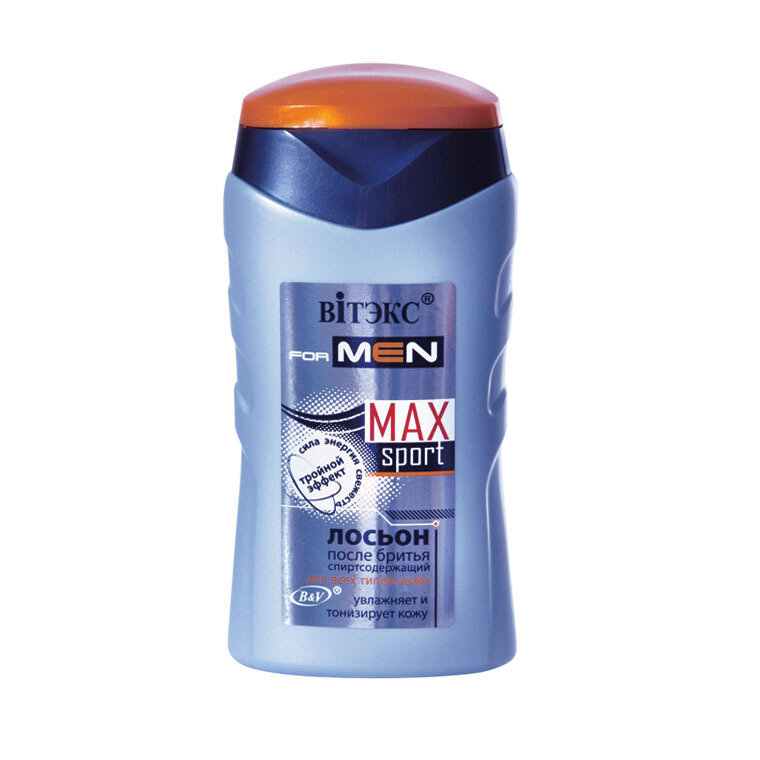 VITEX for MEN sport MAX | Лосьон после бритья для всех типов кожи, 150 мл VITEX for MEN sport MAX | Лосьон после бритья для всех типов кожи, 150 мл