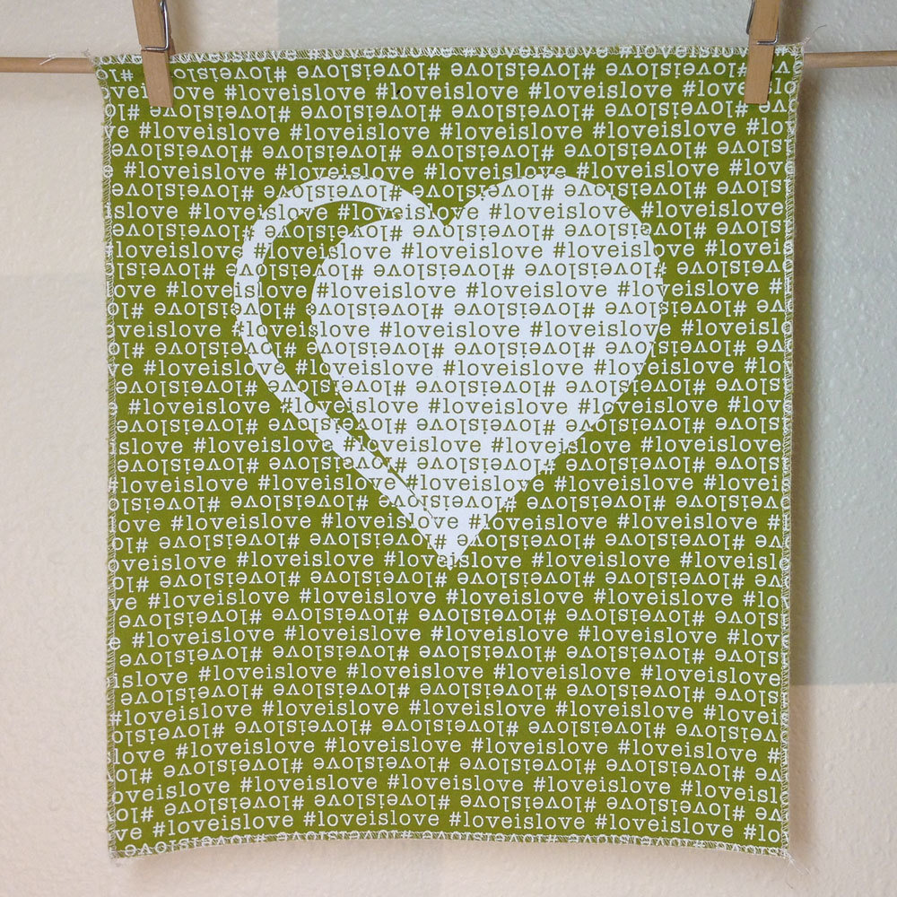 #loveislove fabric panel