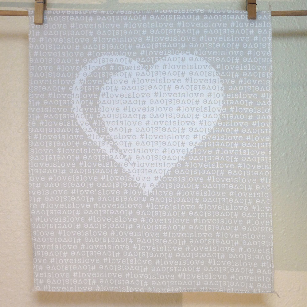#loveislove fabric panel
