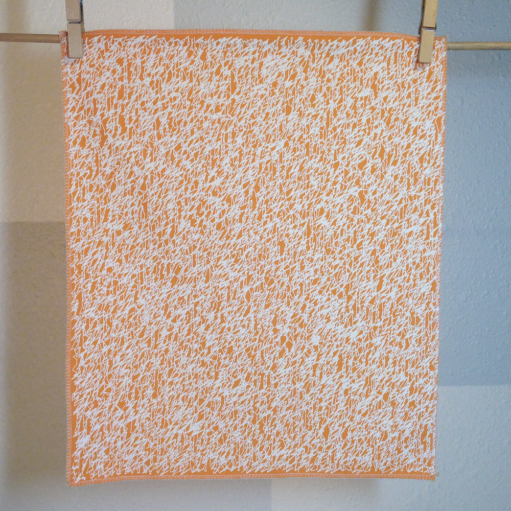 Scribbles - Hand Printed Fabric Panel FP0016