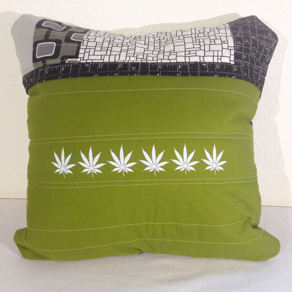 Cannabis Pillow No.2 back