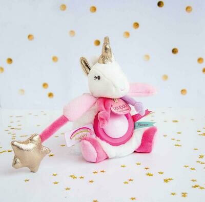 doudou et compagnie licorne rose