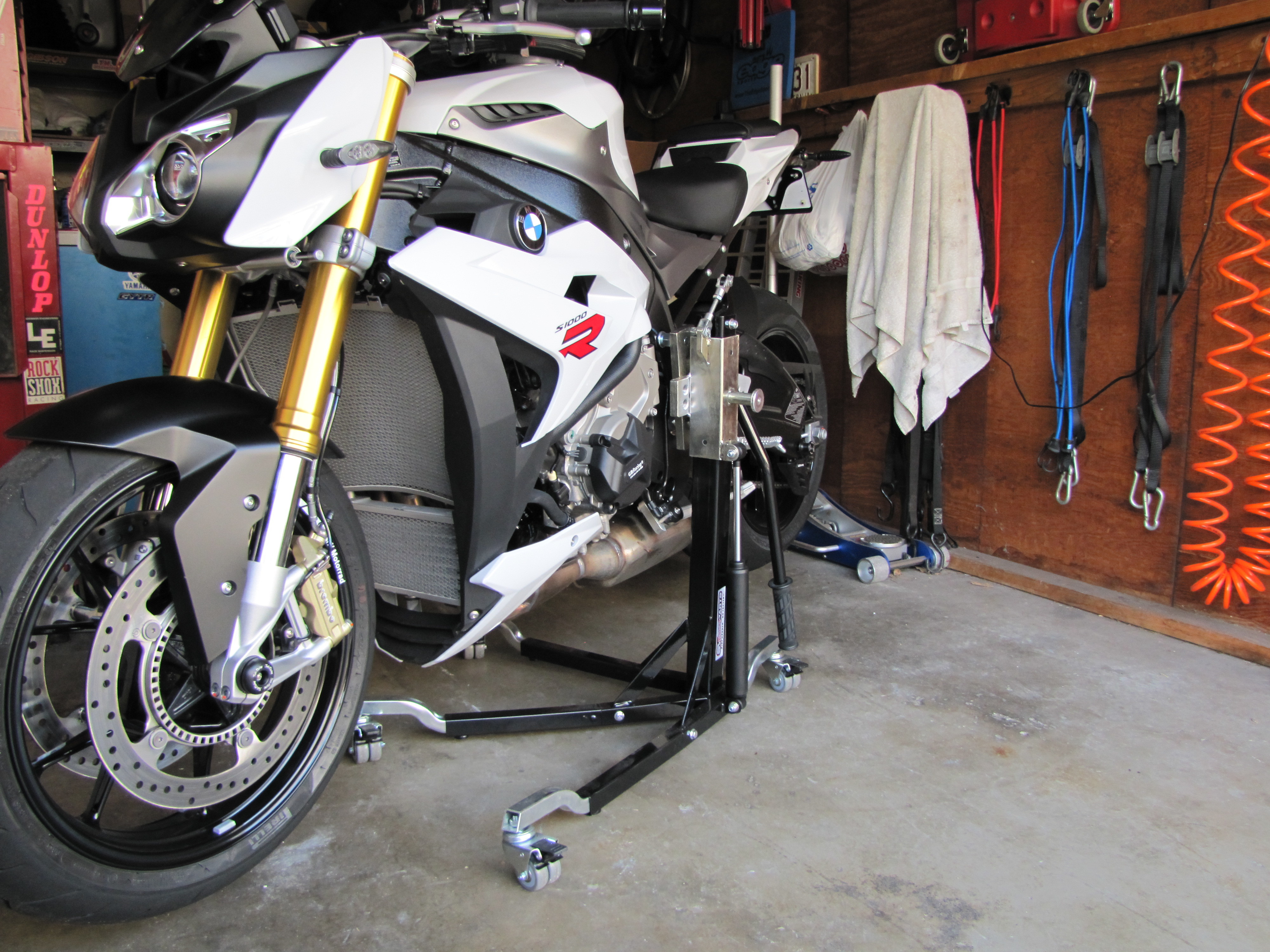 Black Custom Paddock Side Lift Stands 2015 - 2019 BMW S1000RR - HP4 Models