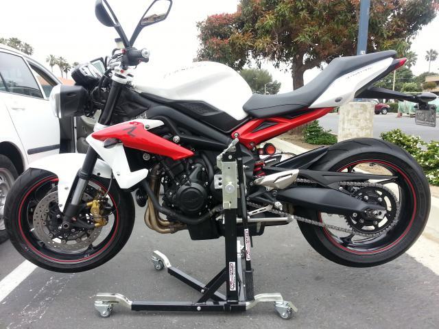 Black Custom Paddock Side Lift Stands 2015 - 2019 BMW S1000RR - HP4 Models
