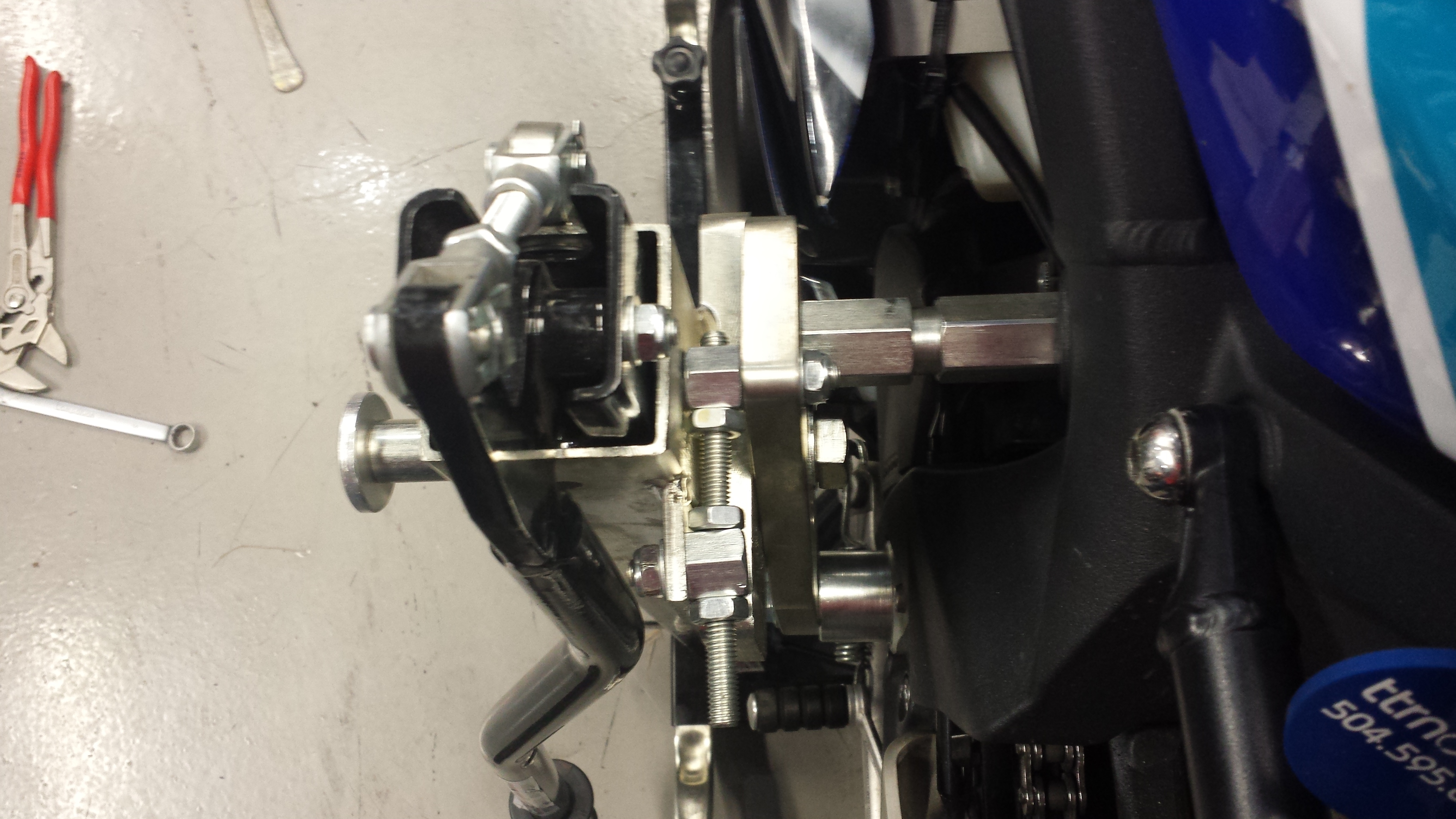Black Custom Paddock Side Lift Stands 2015 - 2019 BMW S1000RR - HP4 Models