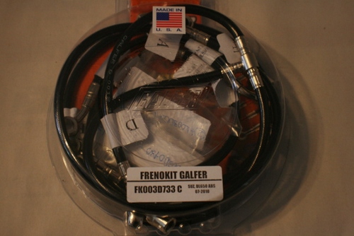 Galfer 2012 DL650 abs Front and Rear SS Brake Line Kit 00338