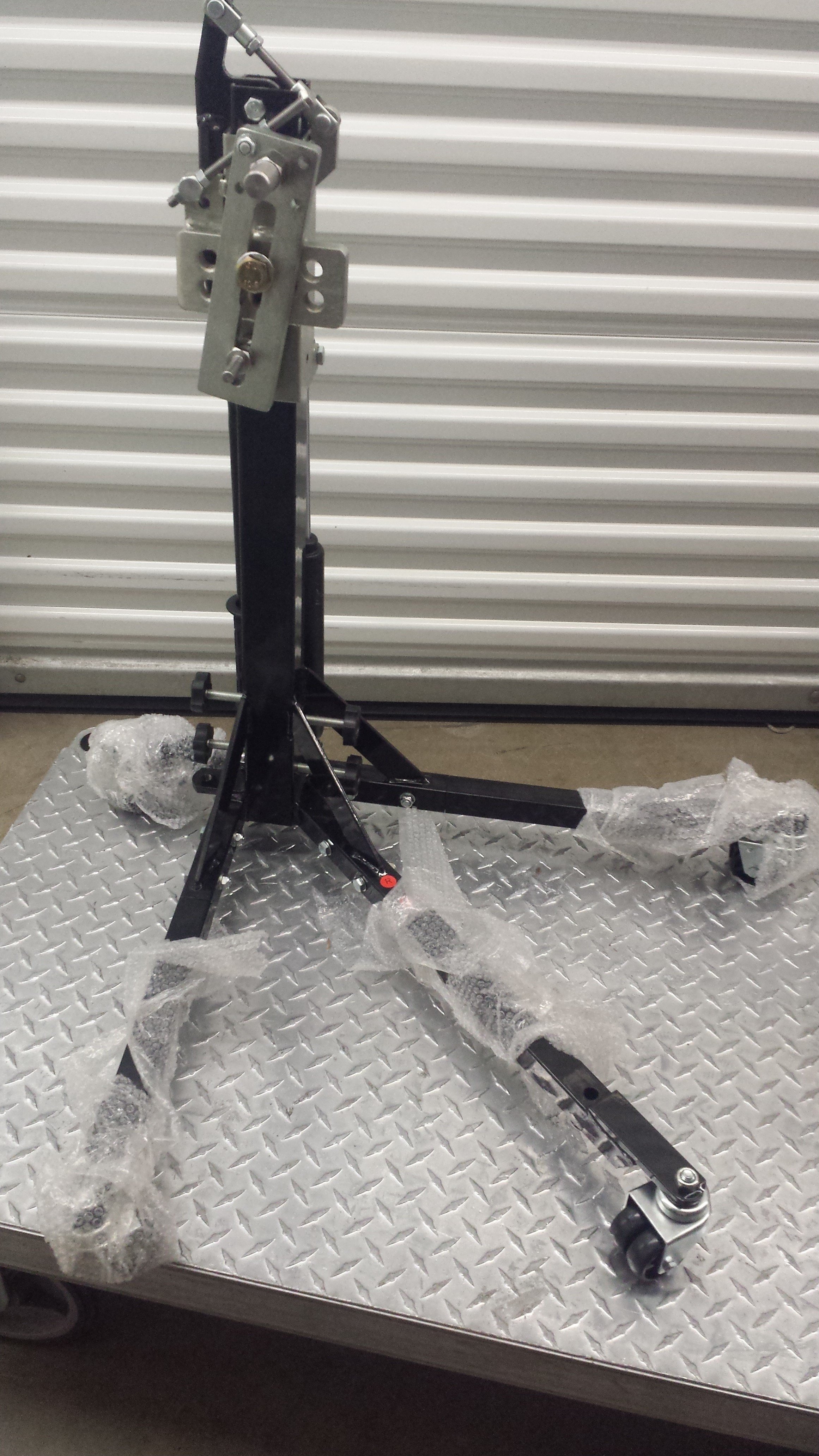 Black Custom Paddock Style Side Lift Stands Kawasaki Ninja Sport Bike Models