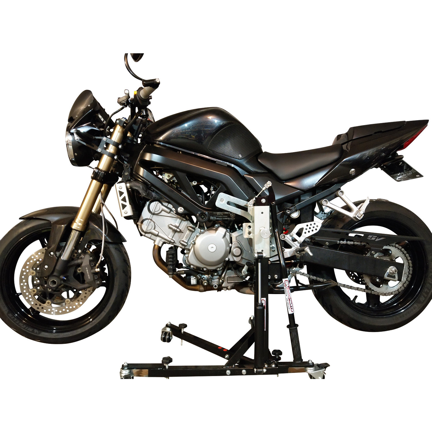 Black Custom Paddock StyleSide Lift Stand '99 - 2002 Gen 1 SV650 Suzuki Models