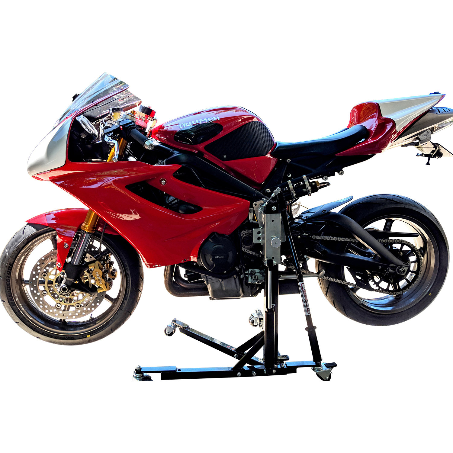 Black Custom Paddock Style Side Lift Stands Yamaha MT FZ-07