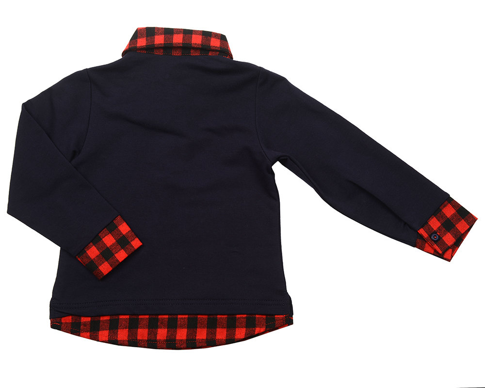 UD 0578(1)синий Mini-maxi Джемпер с подзором (98-122см)