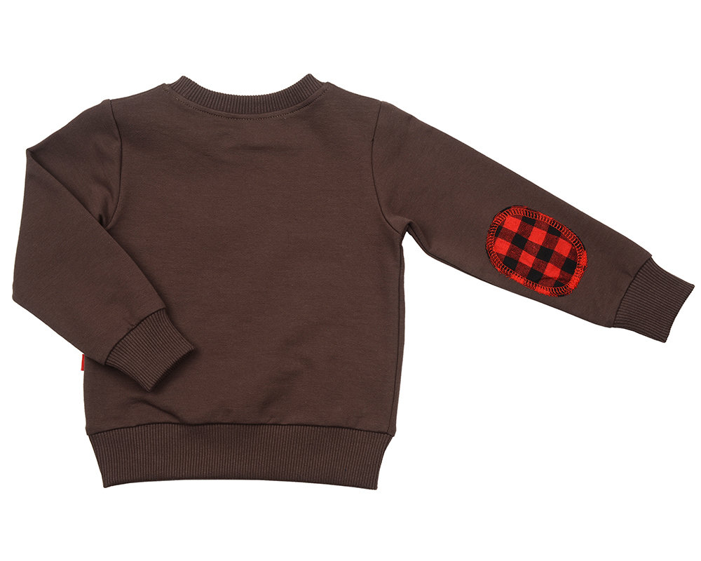UD 0997(6)св.кофе Mini-maxi Джемпер с заплатками (98-122см)