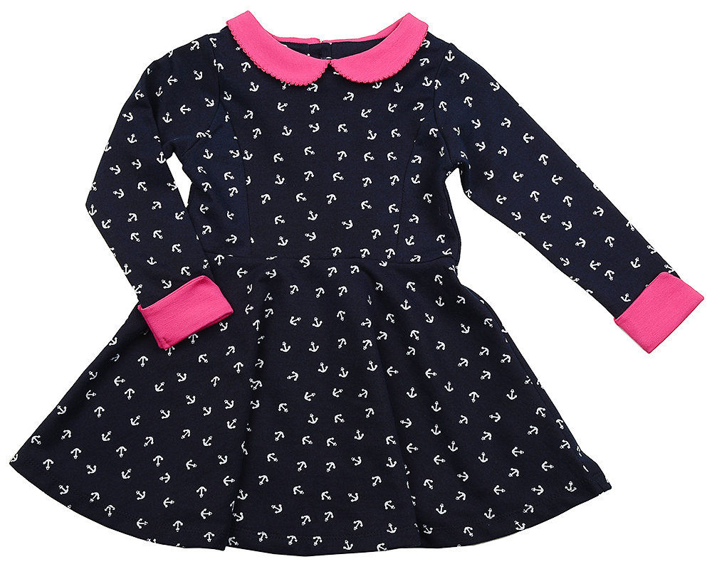 UD 1320(3)малина Mini Maxi Платье Якоря (98-116см) UD 1320(3)малина