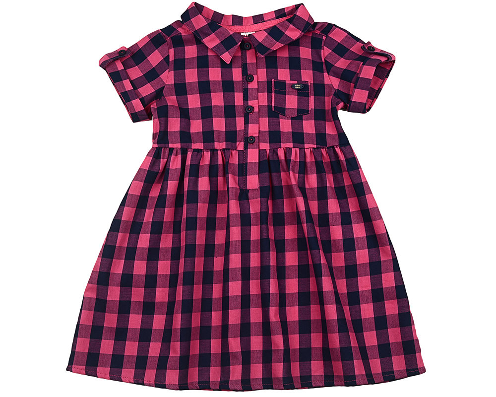 UD 2684(1)малина Mini Maxi Платье в клетку (98-122см) UD 2684(1)малина
