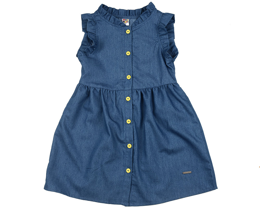 UD 3518(2)джинс- жел Mini Maxi Платье однотонное (98-122см) UD 3518(2)джинс-желт