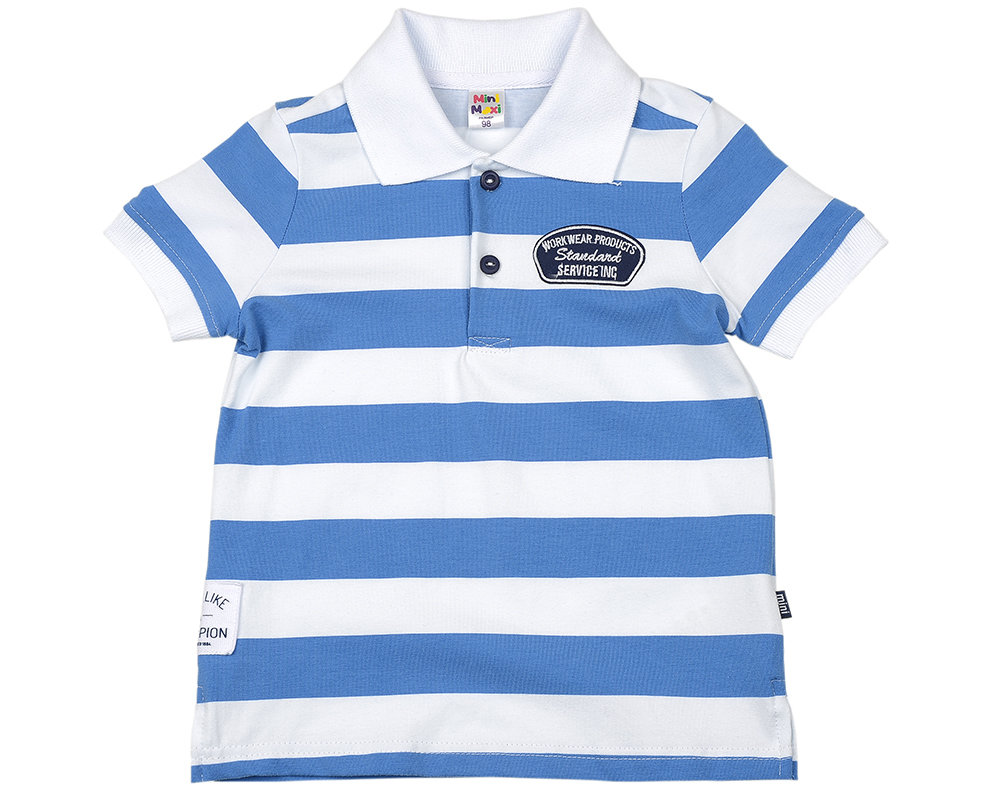 UD 2821 син/бел Mini Maxi Футболка в полосу (98-122см) UD 2821 син/бел