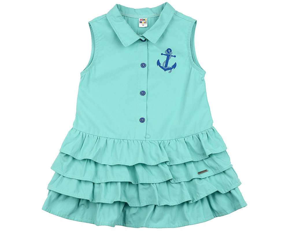 UD 4566(2)бирюза Mini Maxi Платье c якорем (98-122см) UD 4566(2)бирюза