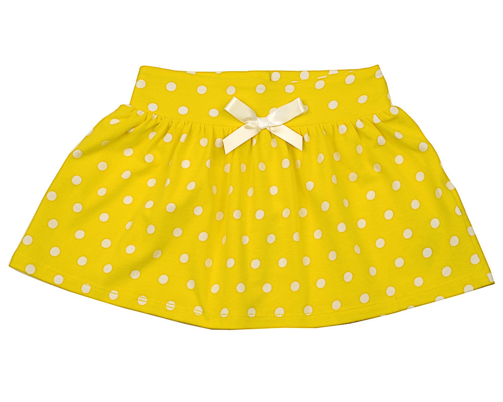 UD 3352(3)желтый Mini Maxi Юбка в горох (92-116см) UD 3352(3)желтый
