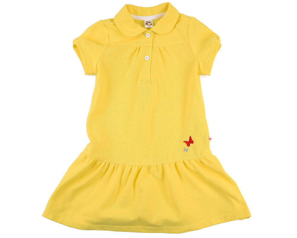 UD 0695(4)желтый Mini Maxi Платье с бабочками (98-122см) UD 0695(4)желтый