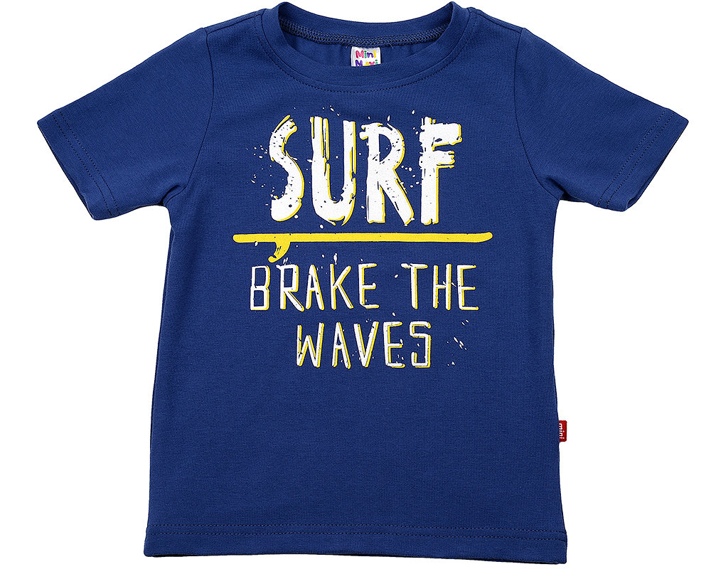 UD 0609(28)син/сер Mini Maxi Футболка SURF (92-116см) UD 0609(28)син/сер