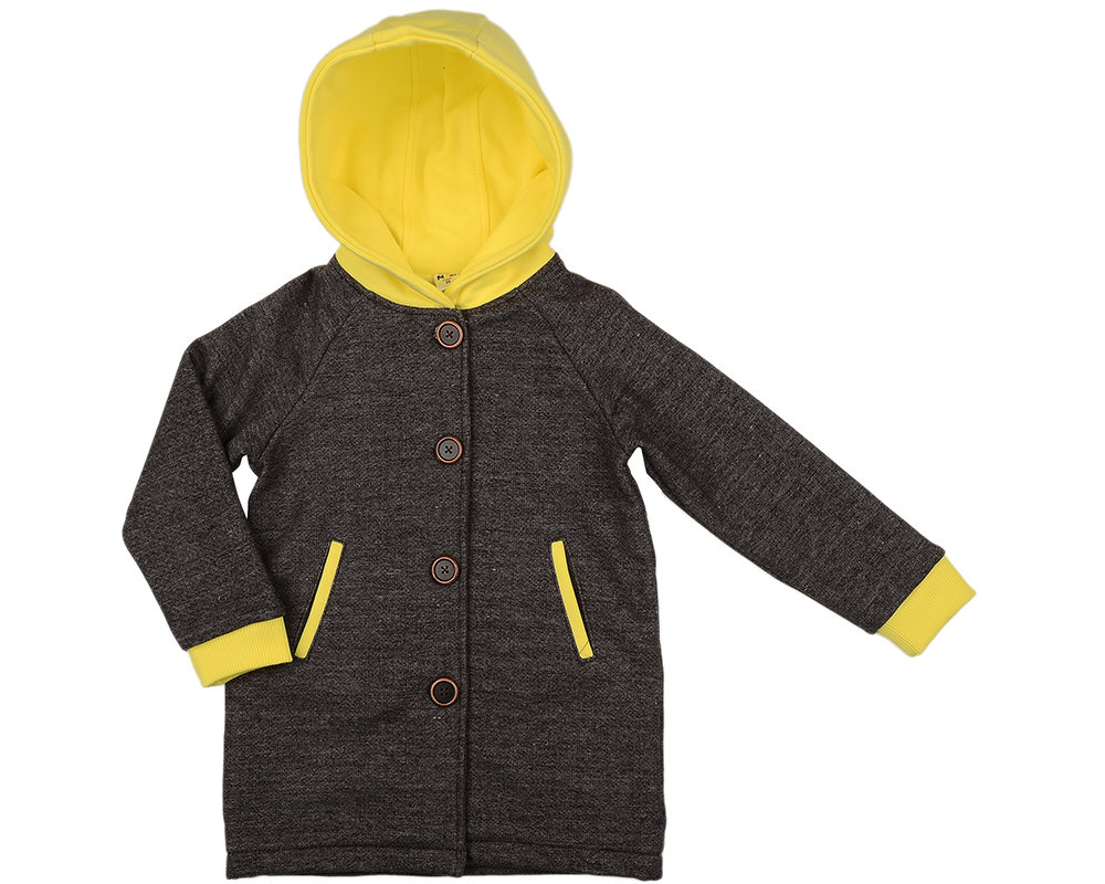 UD 4881(1)черн/желт Mini Maxi Куртка (пальто) (98-122см) UD 4881(1)черн/желт