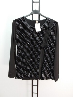 ART153 MISS MODA - Casacca Inserti Velluto ART153 MISS MODA - Casacca Inserti Velluto