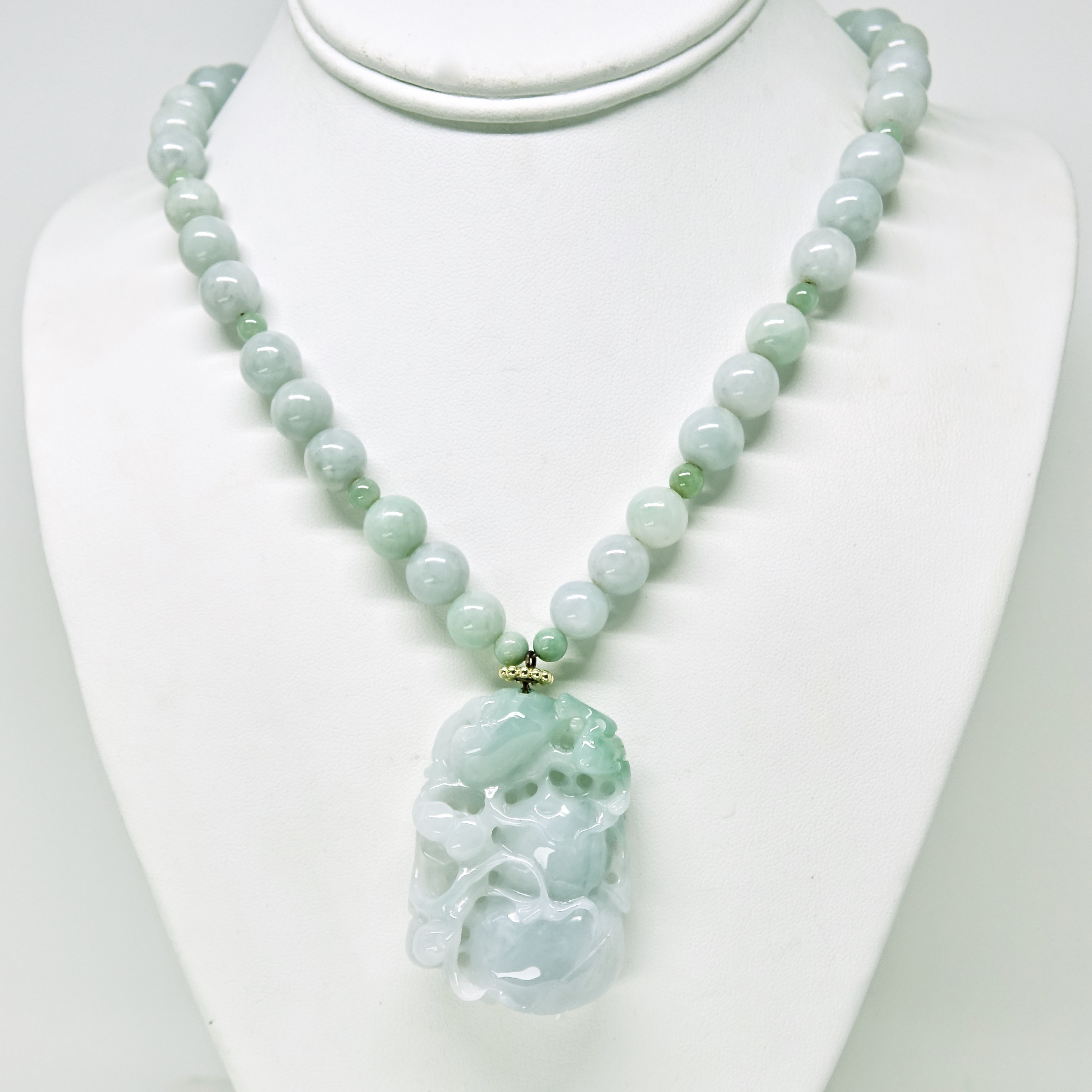 green jade necklace