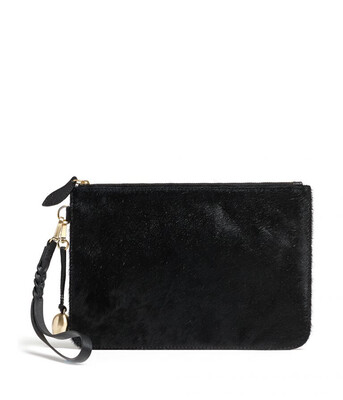 Bell & Fox MILA Wristlet Clutch Black Pony Bell & Fox MILA Wristlet Clutch Black Pony