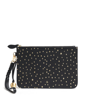 Bell & Fox MILA Wristlet Clutch Gold Embroidery Bell & Fox MILA Wristlet Clutch Gold Embroidery