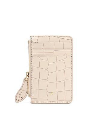 Bell & Fox LIA credit Card Purse - Croc Powder Bell & Fox LIA credit Card Purse - Croc Powder