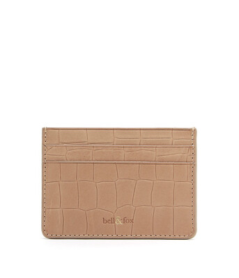 Bell & Fox RUMI Card Holder - Croc Camel Bell & Fox RUMI Card Holder - Croc Camel