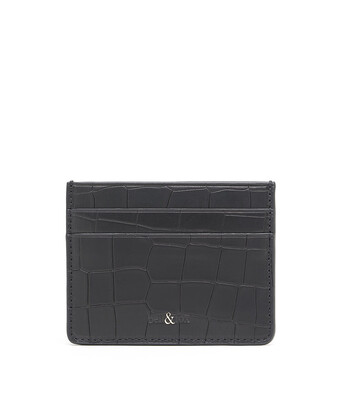 Bell & Fox RUMI Card Holder - Croc Black Bell & Fox RUMI Card Holder - Croc Black