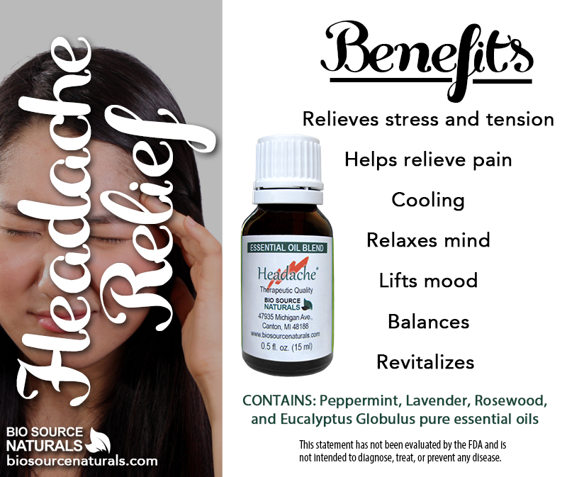 Buy Headache Relief Essential Oil Blend Roll On Essential Oil Blends