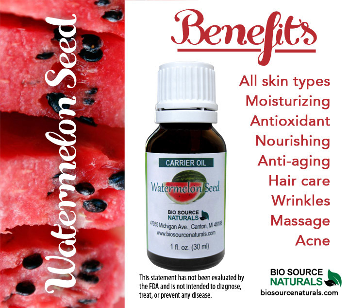 Buy Watermelon Seed Carrier Oil (227 ml) Biosource Carrier Oils