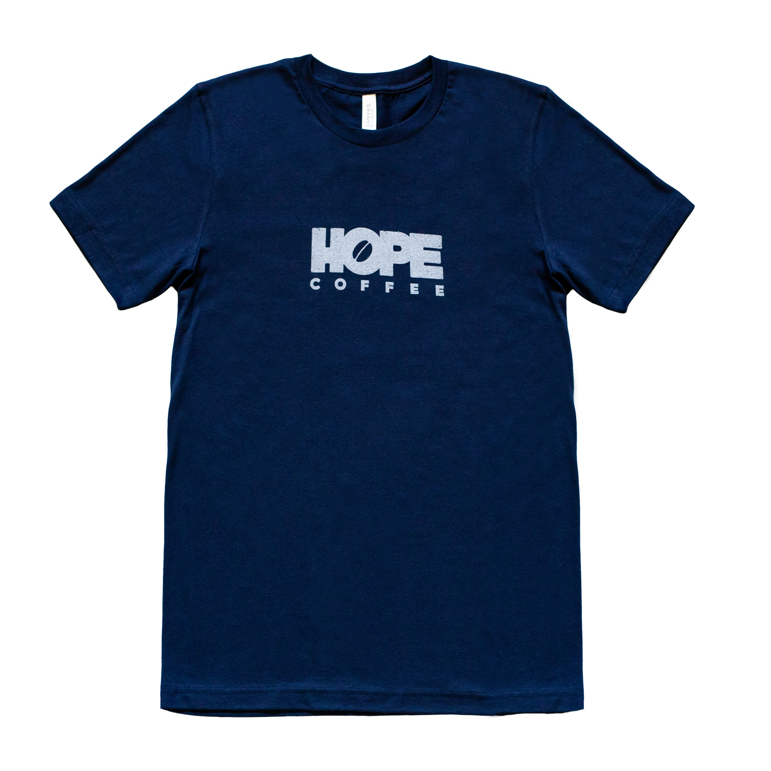 T-Shirt, Short Sleeve: HOPE Coffee Logo: Navy