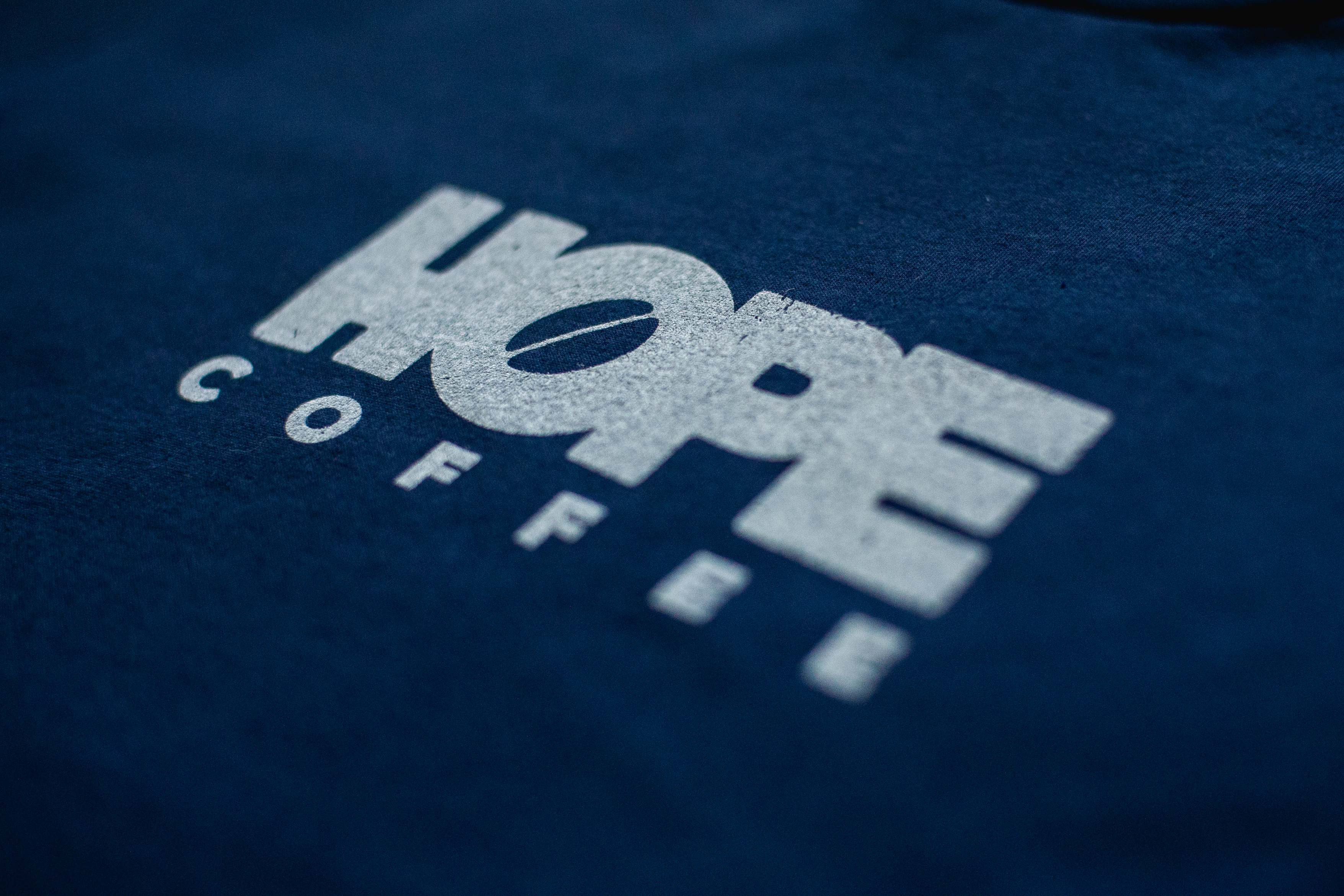 T-Shirt, Short Sleeve: HOPE Coffee Logo: Navy