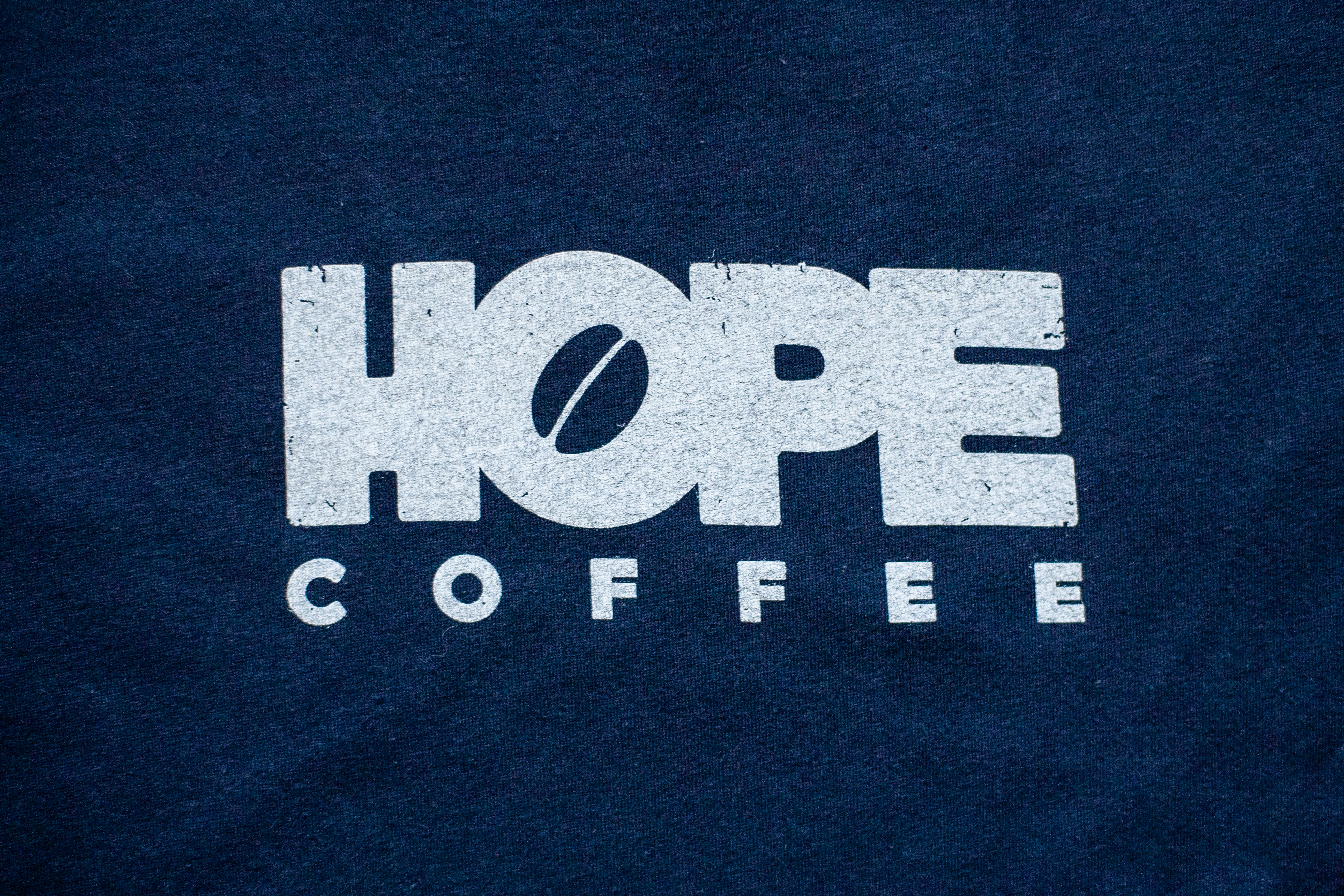 T-Shirt, Short Sleeve: HOPE Coffee Logo: Navy