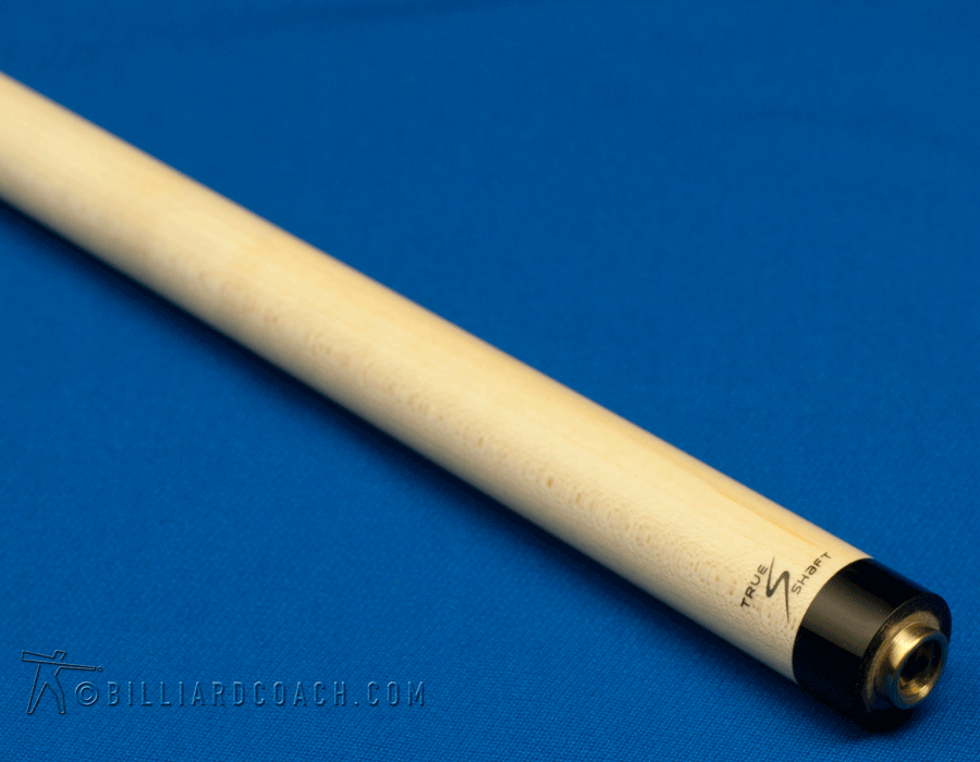 Samsara Break Cue - Stained Curly Maple / Black Leather Wrap