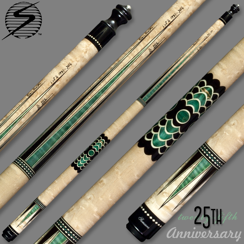Samsara 25th Anniversary Cue - Green Wrapless Samsara25Green