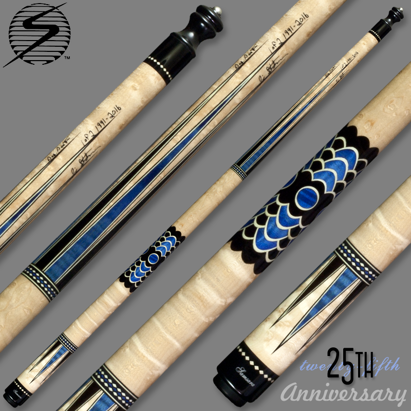Samsara 25th Anniversary Cue - Blue Wrapless Samsara25Blue