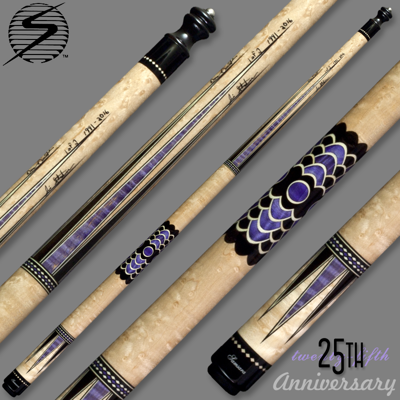 Samsara 25th Anniversary Cue - Purple Wrapless Samsara25Purple