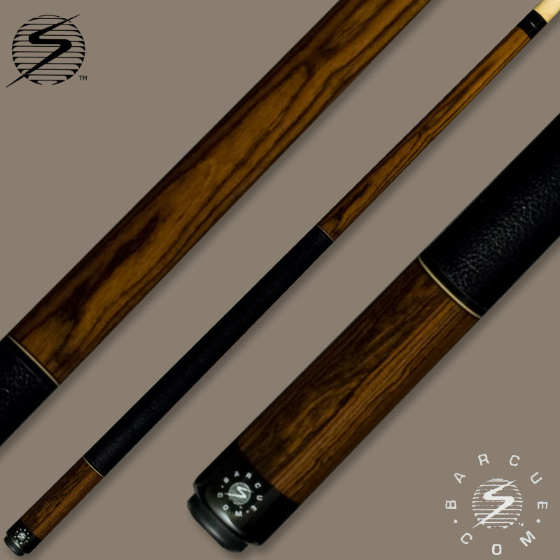 Samsara Bar Cue Series Bocote / Black Leather Wrap BQ-BO-BLW