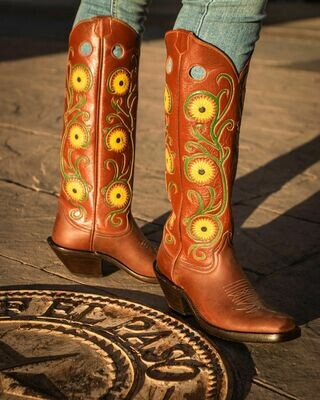 Texas Sunflower Cowboy Boots -NEW Design! Texas Sunflower Cowboy Boots -NEW Design!