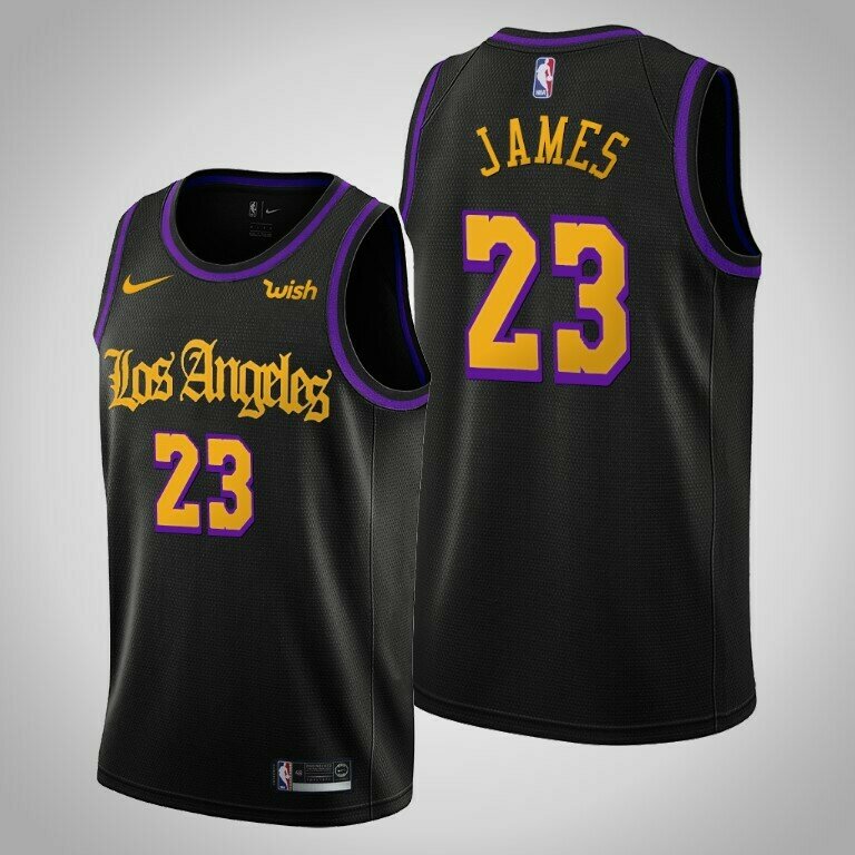 lakers black jersey 2020