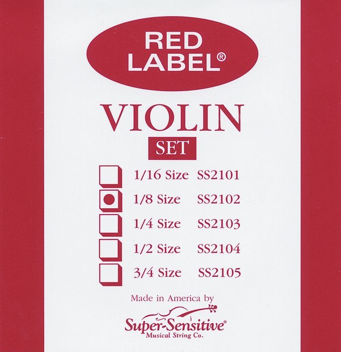 Red Label String Violin - Steel Core SS210