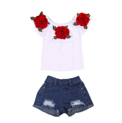Ruby Rose 2 Pc Denim Set 9-12m Ruby Rose 2 Pc Denim Set 9-12m