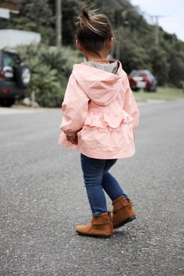 Penelope Coat | Peach | Size 6-12m ONLY Penelope Coat | Peach | Size 6-12m ONLY